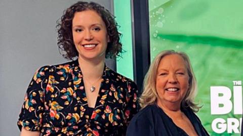 Felicity Hannah and Deborah Meaden stand together 