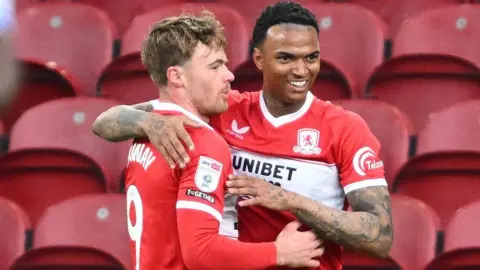 Middlesbrough celebrate goal