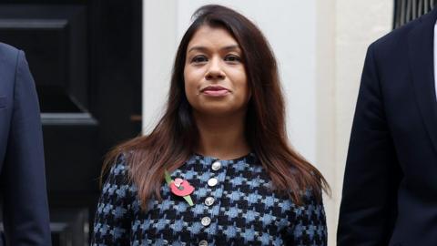 Economic Secretary to the Treasury Tulip Siddiq pictured in Downing Street on Budget Day 2024