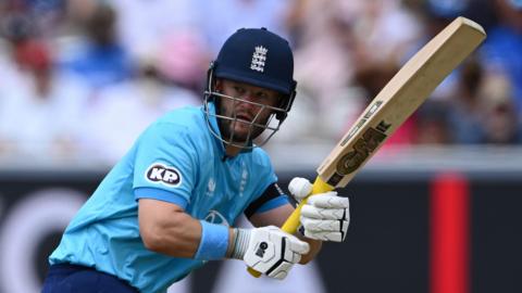 England opener Ben Duckett plays a shot