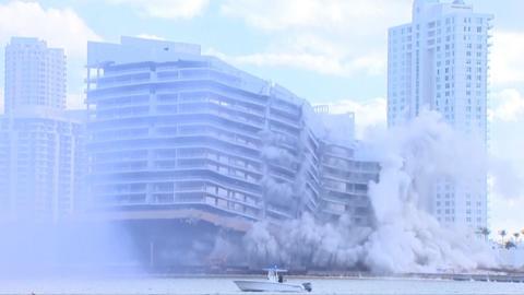 The Mandarin Oriental hotel collapses.
