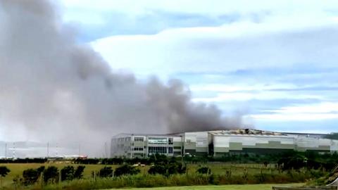 Altens recycling plant fire