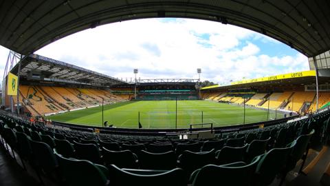 A general view of Norwich City's home ground Carrow Road