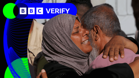 A man and a woman embracing