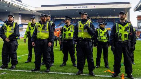 Police at Ibrox Stadium