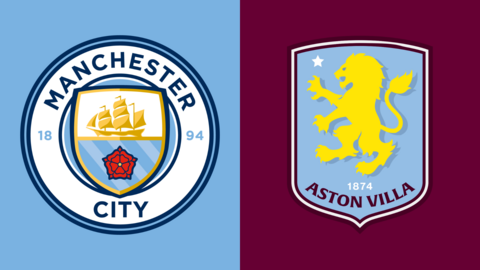 Manchester City and Aston Villa club badges