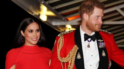 The Duke and Duchess of Sussex at Saturday's Festival of Music