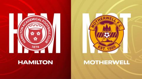 Hamilton Academical and Motherwell badges