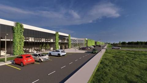 Artist impression of Humber Tech Park