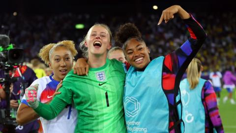 England celebrate