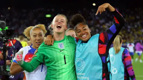 England celebrate