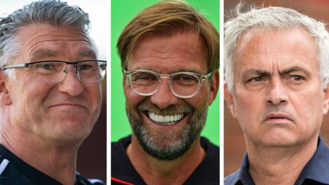 Nigel Pearson, Jurgen Klopp and Jose Mourinho