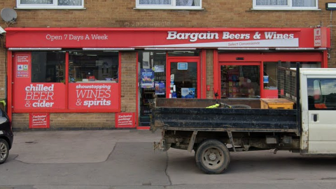 Exterior view of Bargain Beers and Wines