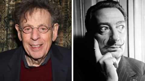 Philip Glass and Salvador Dali