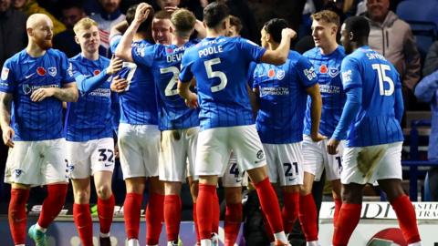 Portsmouth celebrate scoring