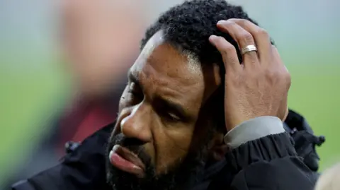 Wilfried Nancy looks dejected