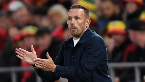 Craig Bellamy on the sideline