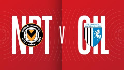 Newport County v Gillingham graphic 