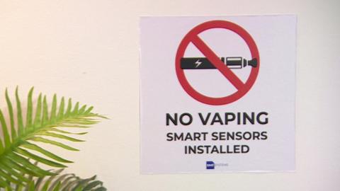 No Vaping sign