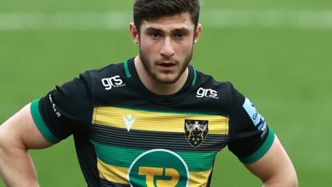 James Grayson in action for Northampton