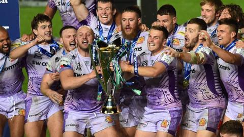 Exeter won the European Champions Cup in October 2020