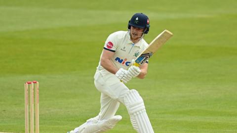 Finlay Bean batting for Yorkshire