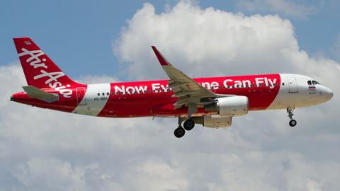 An image of an Air Asia plane