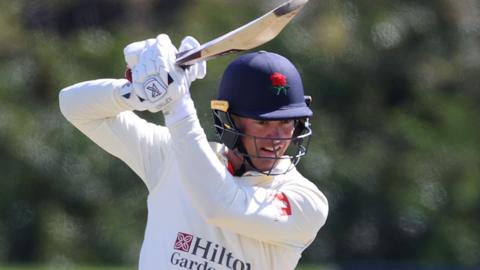 Keaton Jennings batting for Lancashire