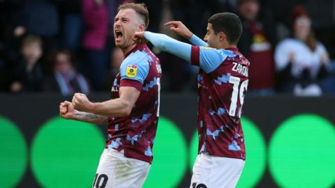 Ashley Barnes and Anass Zaroury were Burnley's matchwinners against Blackburn Rovers at Turf Moor