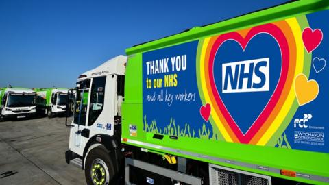 A bin lorry for Wychavon District Council