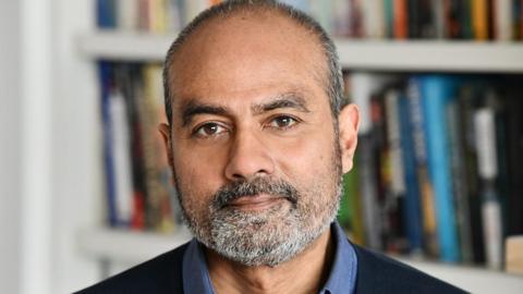 Portrait of writer and BBC newsreader George Alagiah,