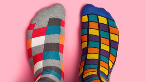 Multicoloured socks