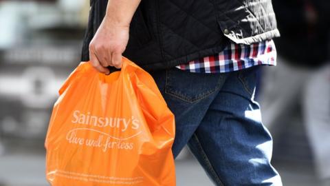 A Sainsbury's bag