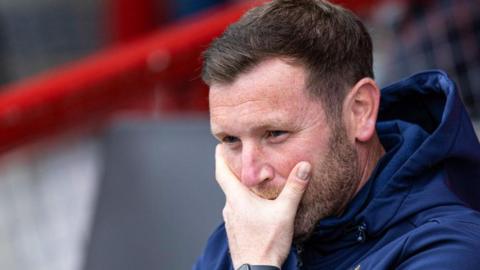 St Johnstone Interim Head Coach Andy Kirk during a William Hill Scottish Premiership match between Ross County and St Johnstone at the Global Energy Stadium