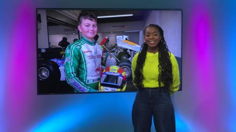 Emma-Louise in the studio