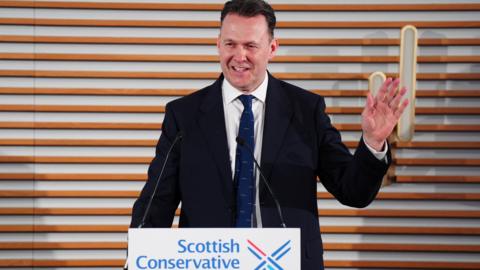 Russell Findlay launching the manifesto