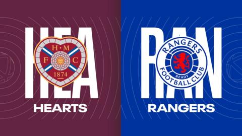 Hearts and Rangers badges