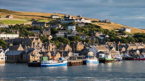 Stromness village in Orkney