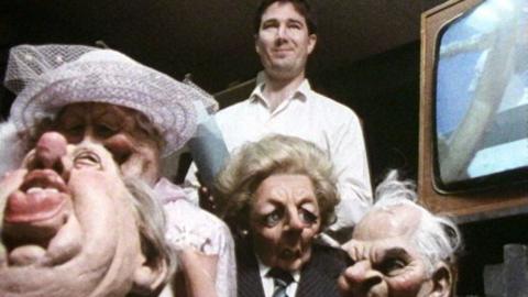 Various puppets used in the programme Spitting Image.