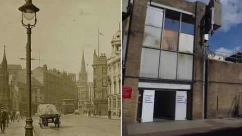 Broadmarsh area 120 years apart