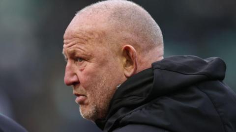 Steve Diamond watching a Newcastle Falcons game last season
