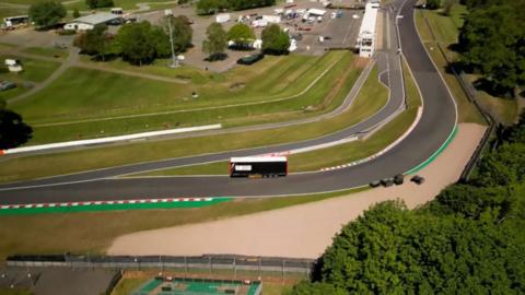 Drone footage of Oulton Park