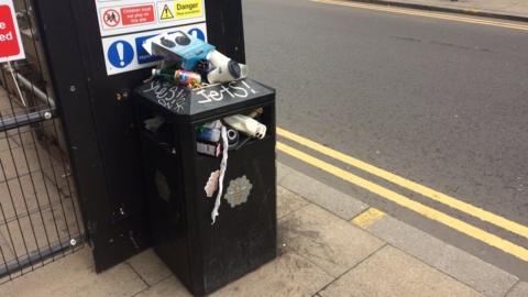 Waste on Oldham Road, Northern Quarter