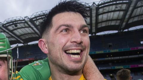 Nigel Elliott hit Dunloy's second goal in the Antrim Football semi-final win over Portglenone