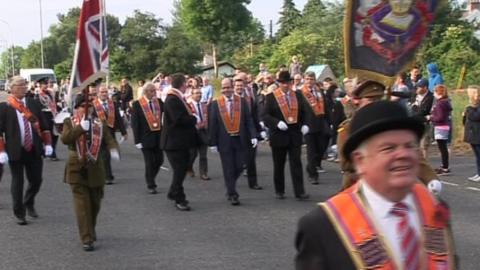 A parade from the Somme Museum near Bangor followed the route taken by the 36th Ulster division