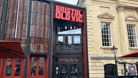 the outside entrance of Bristol Old Vic theatre