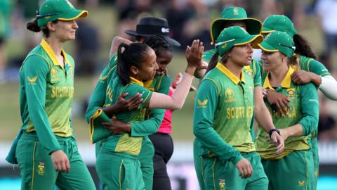 South Africa celebrate