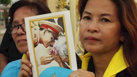 A mourner in Thailand