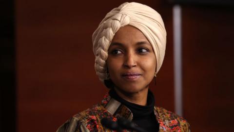 Democratic congresswoman Ilhan Omar.