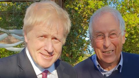 Boris Johnson and Stuart Davies